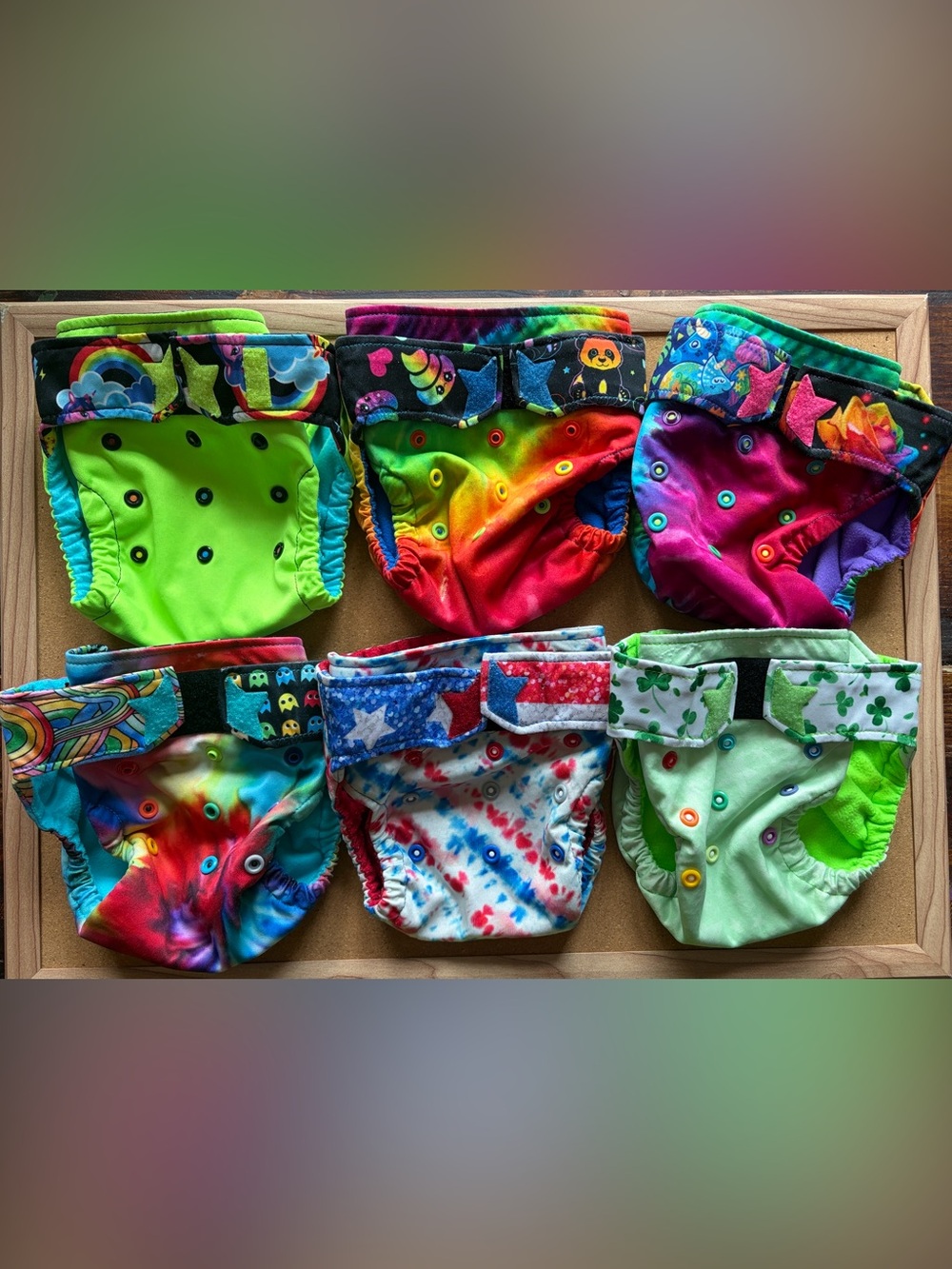 Ragababe Reusable Cloth Diaper size 1 lot of 6